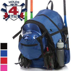 Athletico Advantage Baseball Bag - Mochila de béisbol con soporte externo para casco para equipo de béisbol, balón en T y softball y equipo para jóven