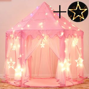 Tienda de campaña con castillo de princesas para niñas