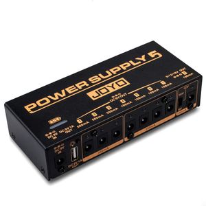 Fuente de alimentación JOYO JP-05, fuente de alimentación de pedal para guitarra móvil multicanal, con 8 salidas de CC 9 V/12 V/18 V y 1 puerto USB