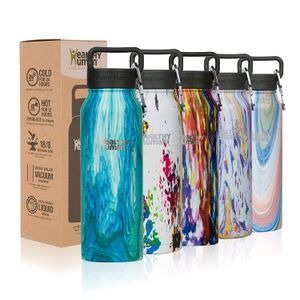 Healthy Human Water Bottle, BPA Free Sports Travel Stainless Steel Insulated Water Bottles
