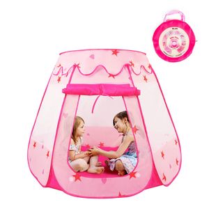 Tienda de campaña KIDAMI con diseño de princesa rosa, no requiere montaje, con funda de transporte de fácil almacenamiento, cómoda casa de juegos para