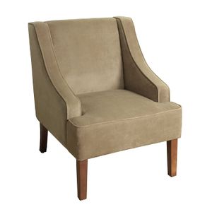 Kinfine sillón que contrasta, Tela, Bronceado