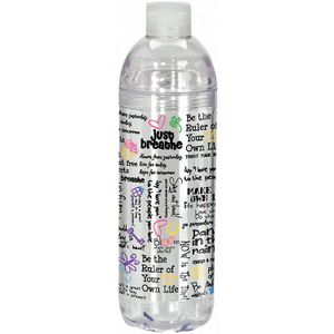 Spoontiques 17786 - Botella de agua con tapa giratoria, multicolor