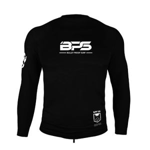 BPS - Camiseta de natación para hombre UPF 50+, manga corta y larga