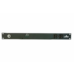Leviton 5500 – 2 nl Horizontal rack mount Surge Protector unidad de distribución de alimentación 20 A Nema L5 – 20P Locking Plug 12 tomas, color negro