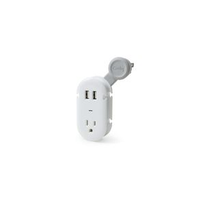 Quirky pcon2-wh01 portátil Fuente de alimentación proporciona ambos USB y AC Contort Power