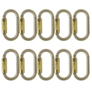 Mosquetón ovalado 10-pack