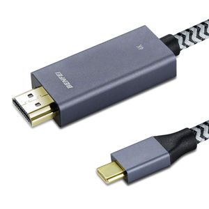 Cable USB C a HDMI de 6 pies, Benfei Thunderbolt 3 a HDMI 4 K @ 60 Hz, compatible con MacBook Pro 2018/2017, Samsung Galaxy S9/S8, Surface Book 2, Del