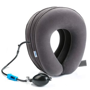 Cervical Neck Traction Device - FDA Registered - GIMMEF Inflatable & Adjustable Neck Stretcher Collar, Instant Pain Relief for Chronic Neck and Should