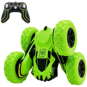 Threeking Rc Stunt Car Automóvil de acrobacias con control remoto, camión todoterreno con volteo de doble cara, rotación de 360º, deformación 3D, auto