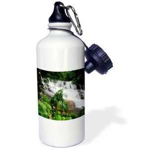 3dRose WB _ _ _ _ _ _ _ _ _ _ 187501 _ _ _ _ _ _ _ _ _ _ 1 " Brasil, Parati Paraty. Serra da Bocaina NP. Rainforest Cascada. "Deportes botella de agua