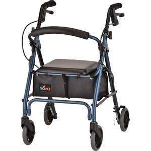 Nova - Productos Médicos Get Go Petite Rolling Walker, caminador rodante pequeño - 13 libras., 4208CBL, Petite, Azul, 1, 1