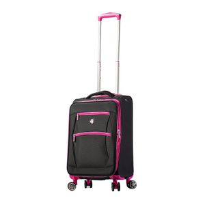 Mia Toro Italia Piuma Softside Spinner carry-on-fuchsia