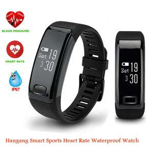 Hangang - Pulsera inteligente de seguimiento de actividad física C9, reloj inteligente deportivo, pulsera de actividad con Bluetooth, pulsera de presi