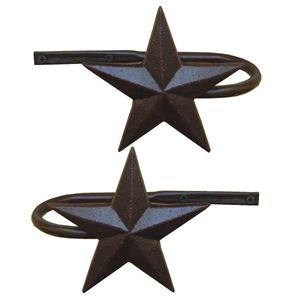 LL Home metal Star cortina (2 unidades, Conjunto de 2