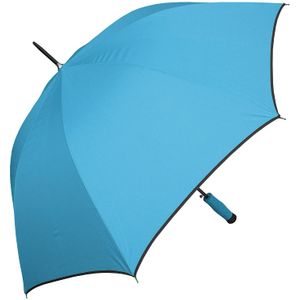 rainstoppers w071 Auto Open Sport arco paraguas con recortar, Azul Claro/Negro, 46"