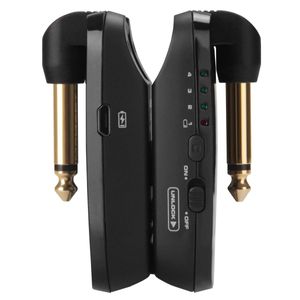 NUX B-2 - Sistema de guitarra inalámbrico (2,4 GHz, recargable, 4 canales, receptor de transmisor de audio inalámbrico, latencia de 4 ms)