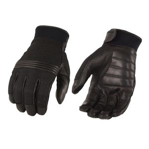 Milwaukee piel de los hombres de piel Guantes de Malla Perforada con Flex Knuckles (,), L, Negro
