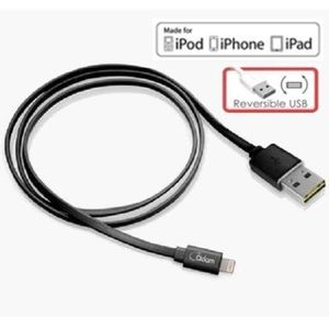 Adam Elements [iPhone/iPad/iPod Compatible Lightning sync & Charge Flat Cable 90cm MFi Acquisition] Lightning Flat 90 Sync & Charge Lightning Cable Fl