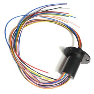 Taidacent 6 cables 12 2 A 5 A 10 A 15 A 20 A 30 A anillo de colector giratorio de contacto eléctrico anillo articulado giratorio