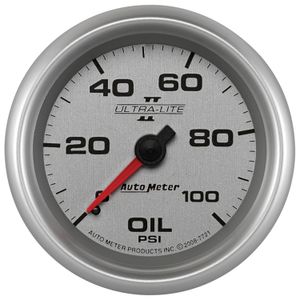 Auto Meter 7721 Ultra-Lite Pro II 2 – 5/8" 0 – 100 PSI Presión de aceite Gauge Mecánica