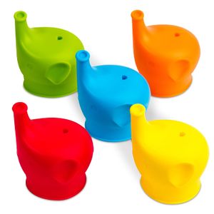 Tapas de silicona para tazas, superduraderas, a prueba de derrames y fugas con boquilla suave, perfecto para bebés, niños pequeños y niños, ajuste uni