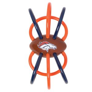 Baby Fanatic Denver Broncos Winkel Rattle and Teether - Peluche oficial con licencia NFL