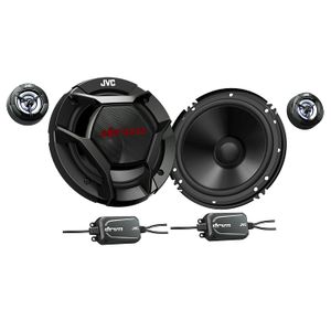 JVC CSDR601C - Altavoces de coche con componentes (360 W de potencia máxima y 180 W por juego, dos altavoces de 6,5"/altavoces de 6,5"/tweeters, rango