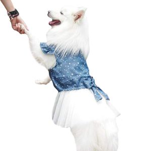Big de lunares, grande perro Princess Vestido Tutu Falda dorado Retriever Verano de Pitbull Perro Ropa Sudadera con Capucha Disfraz