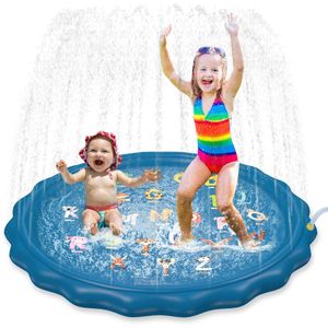 Jasonwell rociador para niños y niños pequeños, alfombrilla de juego de 60 pulgadas, inflable para bebe, piscina divertida, para verano, juguetes de a