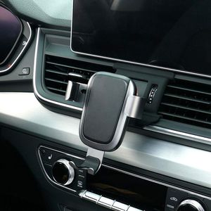 Soporte de teléfono de carga inalámbrica, eléctrico, automático, retráctil, para Audi Q5 2018 2019, soporte de teléfono para iPhone 8, X, XS para Sams