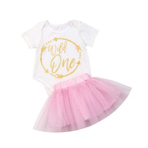 Vestido para niñas s con diseño de letras bordadas