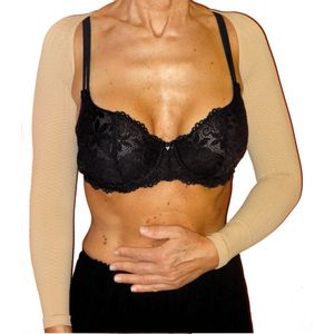 Brazos alta Masaje de compresión mangas para lipedema, linfedema Enfermedades