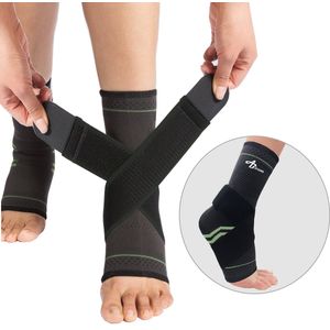 Manga para pie (par) con envoltura de compresión, tobillera para apoyo de arco y tobillo, fútbol, baloncesto, voleibol, correr, para pie esguince, ten