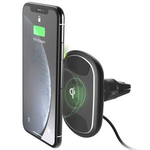 iOttie iTap 2 Soporte inalámbrico magnético Qi para rejilla de ventilación de carga, compatible con Samsung S10 S9 iPhone X Max + Smartphones + cargad