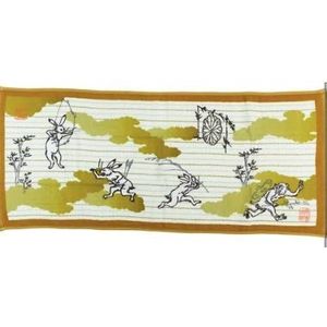 Marushin Choju Jinbutsu Gigai Gauze - Toalla de cara larga (13.4 x 31.5 in)