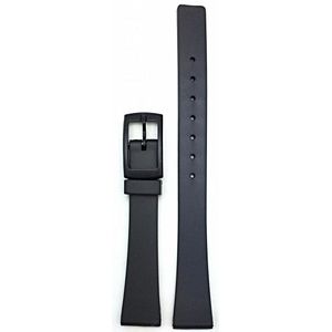 14 mm Negro hule Watch Band – -Material cómodo y duradero PVC