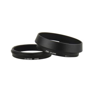 JJC LH-JX100 – B metal Lens Hood Anillo Adaptador para Fujifilm X100 X100S X100T (Negro)