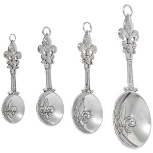 Ganz Cucharas Medidoras (4 piezas), diseño de flor de lis