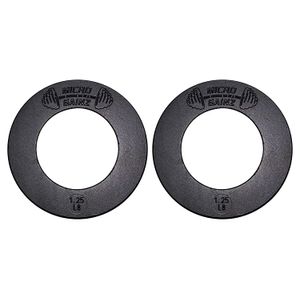 Juego de 2 placas de peso fraccionadas olímpicas hechas en Estados Unidos de Micro Gainz de 0.25 libras, 1.25 libras, diseñadas para pesas olímpicas,