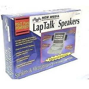 Nuevos medios de comunicación laptalk Par de altavoces (Negro)
