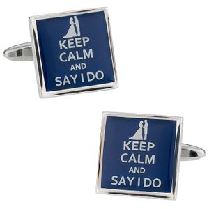 Keep Calm And novedad Gemelos de Cuff-Daddy, latón rodiado, CD-1904