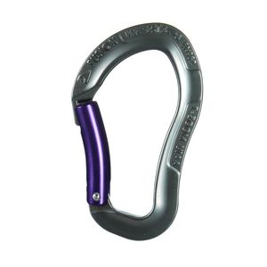 Fusion Climb Techno Zoom aluminio ergonómico de Bent Puerta mosquetón gris/morado