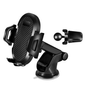 VOANZO Soporte de teléfono para coche con ventosa y clip Tuyere, rotación de 360°, universal, compatible con todos los teléfonos