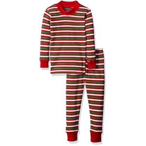 De Sara Prints Unisex Baby y de bebé algodón orgánico Long John pijamas