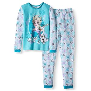 AME Frozen - Pantalón para niña (térmico, talla 4), color azul