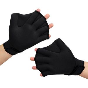 geicyjiecy 2 paquetes palmeadas acuática natación guantes para entrenamiento de resistencia al agua