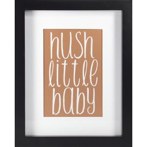 Linden Ave pared decoración ave10059 Hush Little Baby Rose Gold