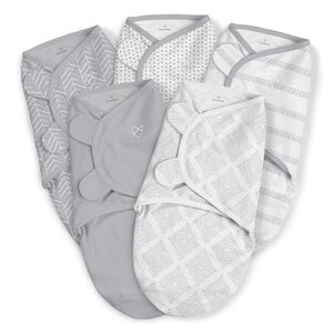 SwaddleMe Original Swaddle 5-PK, Pequeño, Grises por dias, S