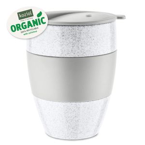 Taza con tapa aislante 13.5 fl oz Aroma to GO 2.0, gris orgánico